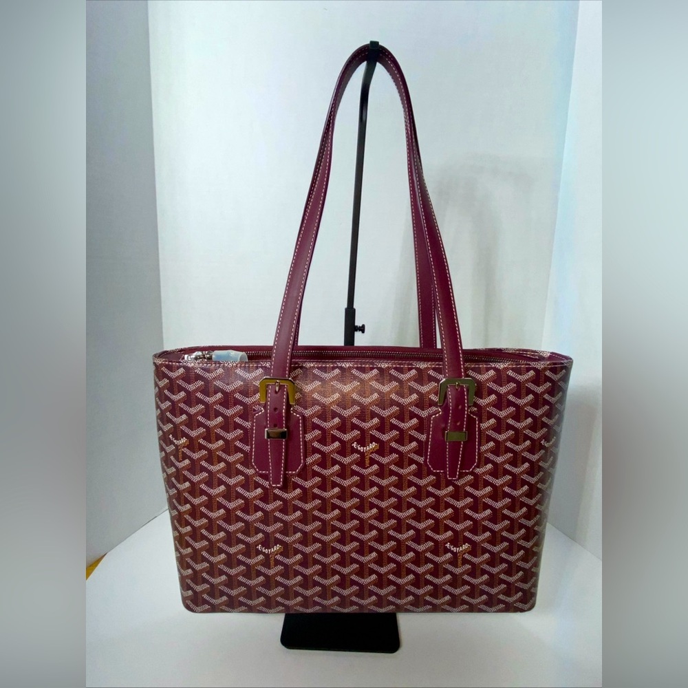 Goyard SAC MARIE GALANTE MM BAG Goyardine BURGUNDY NEW NWT PLS READ!!